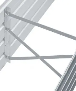 vidaXL Garden Planter Galvanised Steel 160x40x45 cm Grey