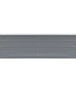 vidaXL Garden Planter Galvanised Steel 160x40x45 cm Grey