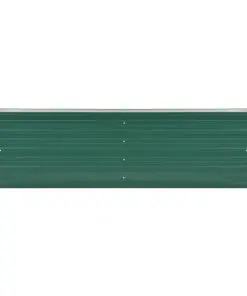 vidaXL Garden Planter Galvanised Steel 160x40x45 cm Green