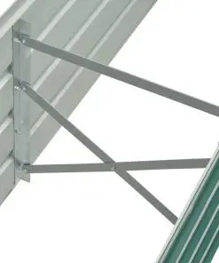 vidaXL Garden Planter Galvanised Steel 160x40x45 cm Green