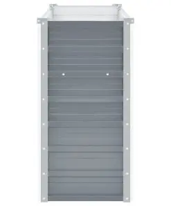 vidaXL Garden Planter Galvanised Steel 100x40x77 cm Grey