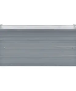 vidaXL Garden Planter Galvanised Steel 100x40x45 cm Grey
