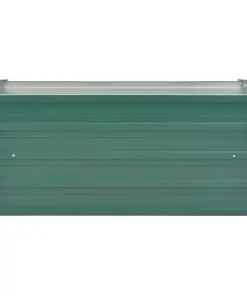 vidaXL Garden Planter Galvanised Steel 100x40x45 cm Green