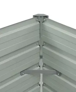 vidaXL Garden Planter Galvanised Steel 100x40x45 cm Green