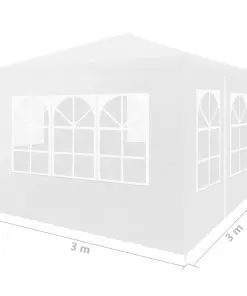 vidaXL Party Tent 3×3 m White