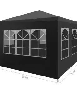 vidaXL Party Tent 3×3 m Anthracite