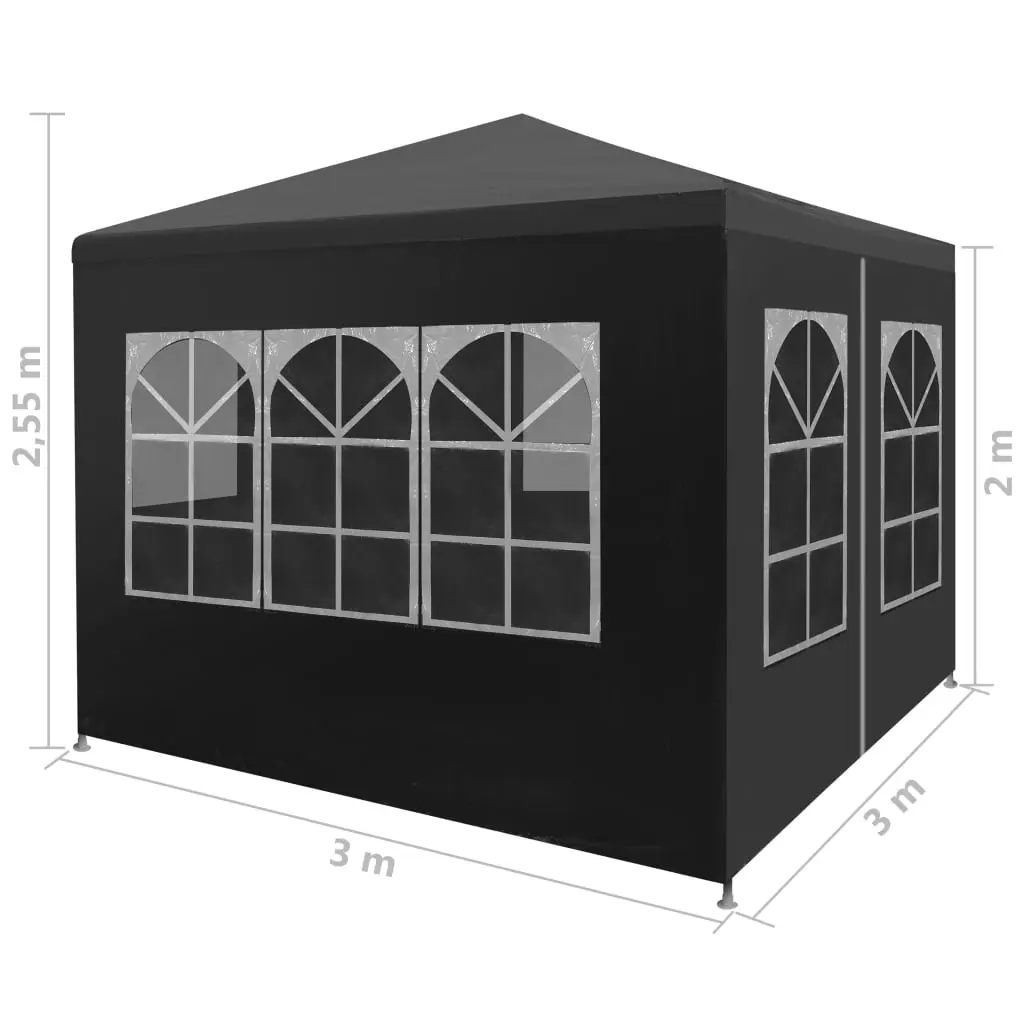 vidaXL Party Tent 3×3 m Anthracite