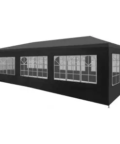 vidaXL Party Tent 3×9 m Anthracite