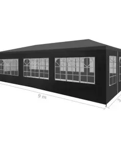 vidaXL Party Tent 3×9 m Anthracite
