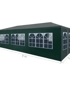 vidaXL Party Tent 3×9 m Green