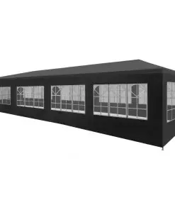 vidaXL Party Tent 3×12 m Anthracite