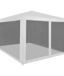vidaXL Party Tent with 4 Mesh Sidewalls 4×3 m