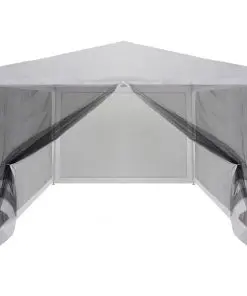 vidaXL Party Tent with 4 Mesh Sidewalls 4×3 m