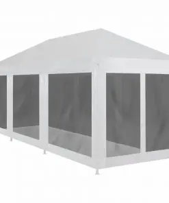vidaXL Party Tent with 8 Mesh Sidewalls 9×3 m