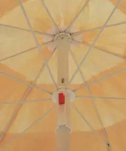 vidaXL Beach Umbrella Natural 180 cm Hawaii Style