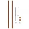 vidaXL Fence Posts 2 pcs WPC 185 cm
