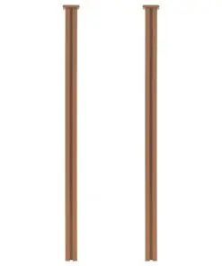 vidaXL Fence Posts 2 pcs WPC 185 cm