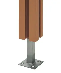 vidaXL Fence Posts 2 pcs WPC 185 cm