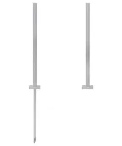 vidaXL Fence Posts 2 pcs WPC 185 cm