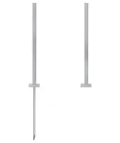 vidaXL Fence Posts 3 pcs WPC 185 cm