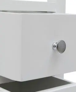 vidaXL Tall Chest of Drawers 26x26x94 cm Solid Oak Wood