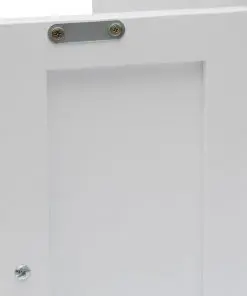 vidaXL Tall Chest of Drawers 26x26x94 cm Solid Oak Wood