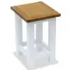 vidaXL End Table 27x24x37 cm Solid Oak Wood