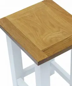 vidaXL End Table 27x24x37 cm Solid Oak Wood