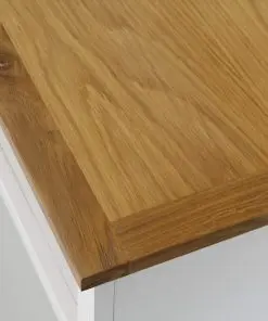 vidaXL TV Cabinet 90x35x48 cm Solid Oak Wood