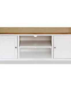 vidaXL TV Cabinet 120x35x48 cm Solid Oak Wood