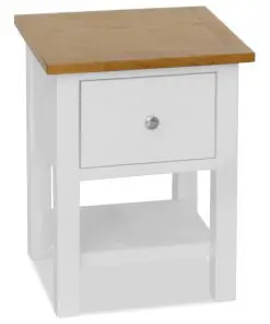 vidaXL Nightstand 36x30x47 cm Solid Oak Wood