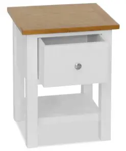 vidaXL Nightstand 36x30x47 cm Solid Oak Wood