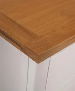 vidaXL Sideboard 110×33.5×70 cm Solid Oak Wood