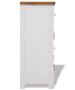 vidaXL Sideboard 90×33.5×83 cm Solid Oak Wood