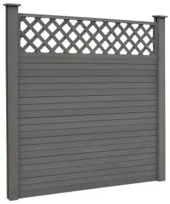 vidaXL Replacement Fence Boards WPC 7 pcs 170 cm Grey