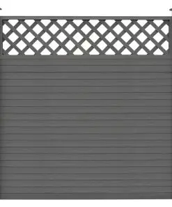 vidaXL Replacement Fence Boards WPC 7 pcs 170 cm Grey