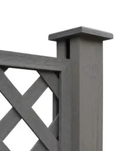 vidaXL Replacement Fence Boards WPC 7 pcs 170 cm Grey