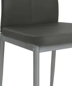 vidaXL Dining Chairs 6 pcs Grey Faux Leather
