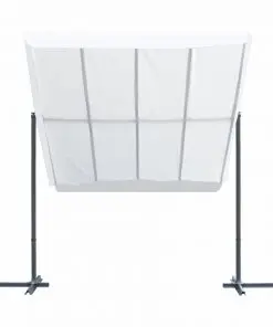 vidaXL Gazebo with Tiltable Sliding Roof 350x250x225 cm Cream