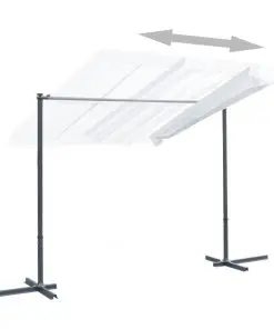 vidaXL Gazebo with Tiltable Sliding Roof 350x250x225 cm Cream