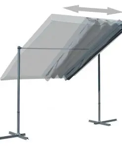 vidaXL Gazebo with Tiltable Retractable Roof 350x250x225 cm Anthracite