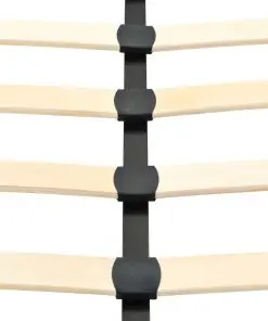 vidaXL Bed Frame Black Metal 153×203 cm