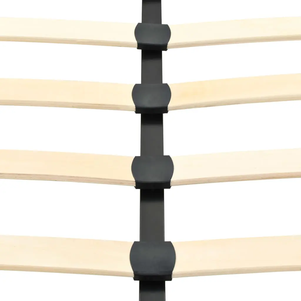 vidaXL Bed Frame Black Metal 153×203 cm