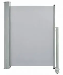 vidaXL Patio Retractable Side Awning 100 x 300 cm Grey