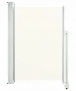 vidaXL Patio Retractable Side Awning 120 x 300 cm Cream