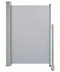 vidaXL Patio Retractable Side Awning 120 x 300 cm Grey