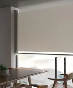 vidaXL Patio Retractable Side Awning 160 x 300 cm Cream
