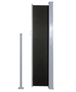 vidaXL Retractable Side Awning 140 x 300 cm Black