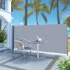 vidaXL Retractable Side Awning 140 x 300 cm Cream