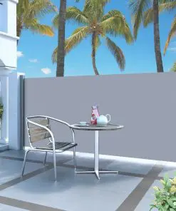 vidaXL Retractable Side Awning 140 x 300 cm Cream